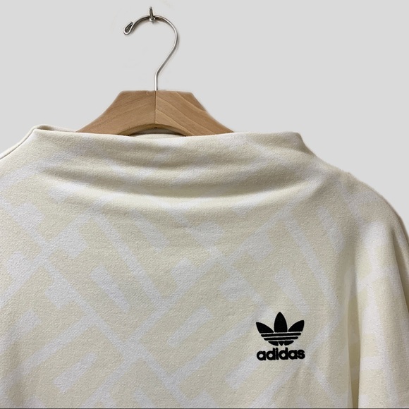 Adidas Originals All Over Print Sweatshirt - Cream - Picture 5 of 8
